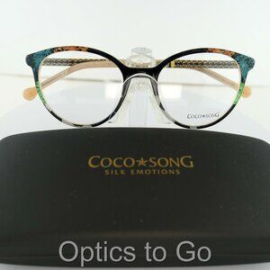 COCO SONG CV 212 (C:01) BLACK / TEAL 51-18-140 EYEGLASS FRAMES
